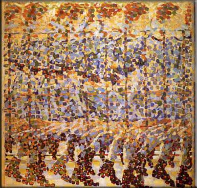 Niña corriendo en el balcón. Giacomo Balla, 1912.