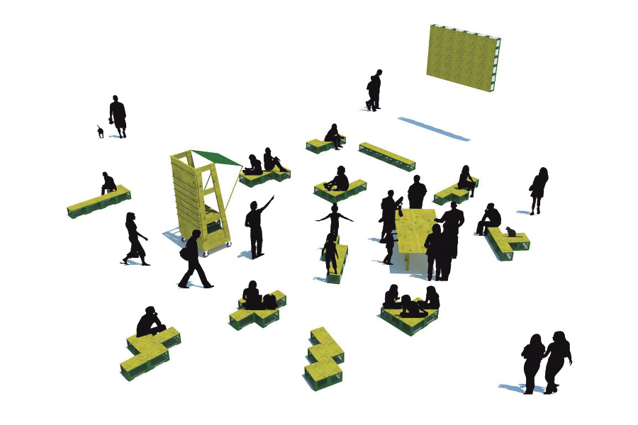  Dise&ntilde;o y activaci&oacute;n en la Escuela Nacional de Artes Pl&aacute;sticas de la UNAM en el marco del Primer Encuentro de Arte-Dise&ntilde;o y Procesos Sociales en el 2014. 