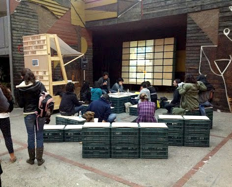  Dise&ntilde;o y activaci&oacute;n en la Escuela Nacional de Artes Pl&aacute;sticas de la UNAM en el marco del Primer Encuentro de Arte-Dise&ntilde;o y Procesos Sociales en el 2014. 