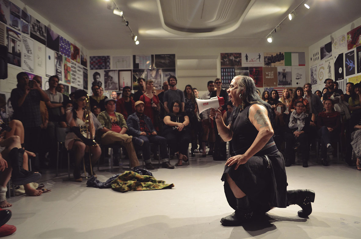 Documentation of La Pocha Nostra: Five Psycho-Magic Actions Against Violence