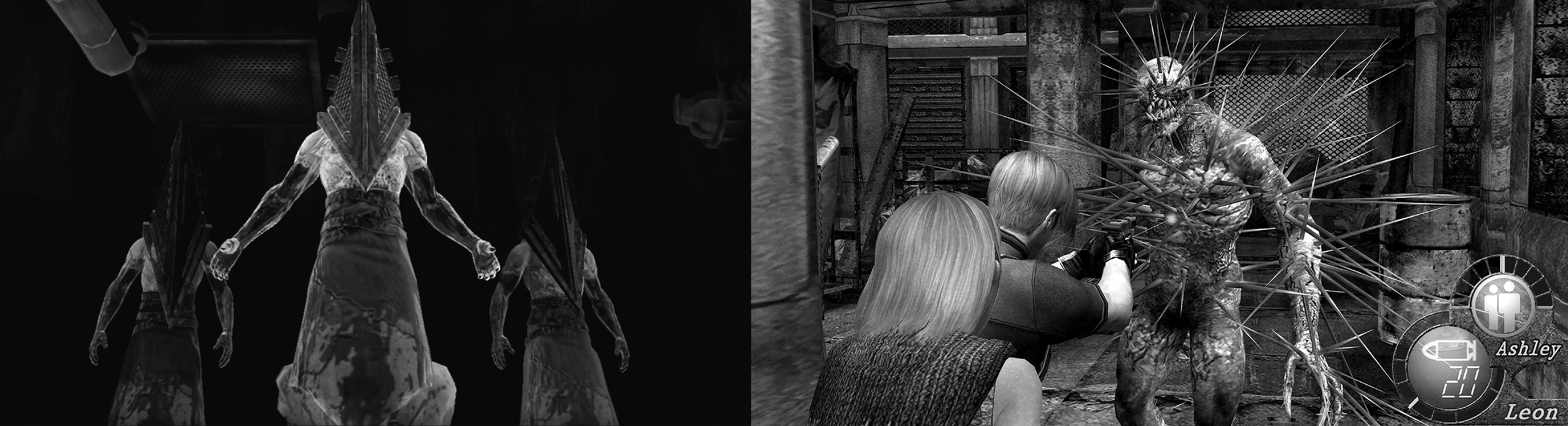 Pyramid head - Silent Hill 2       :         Resident evil 4