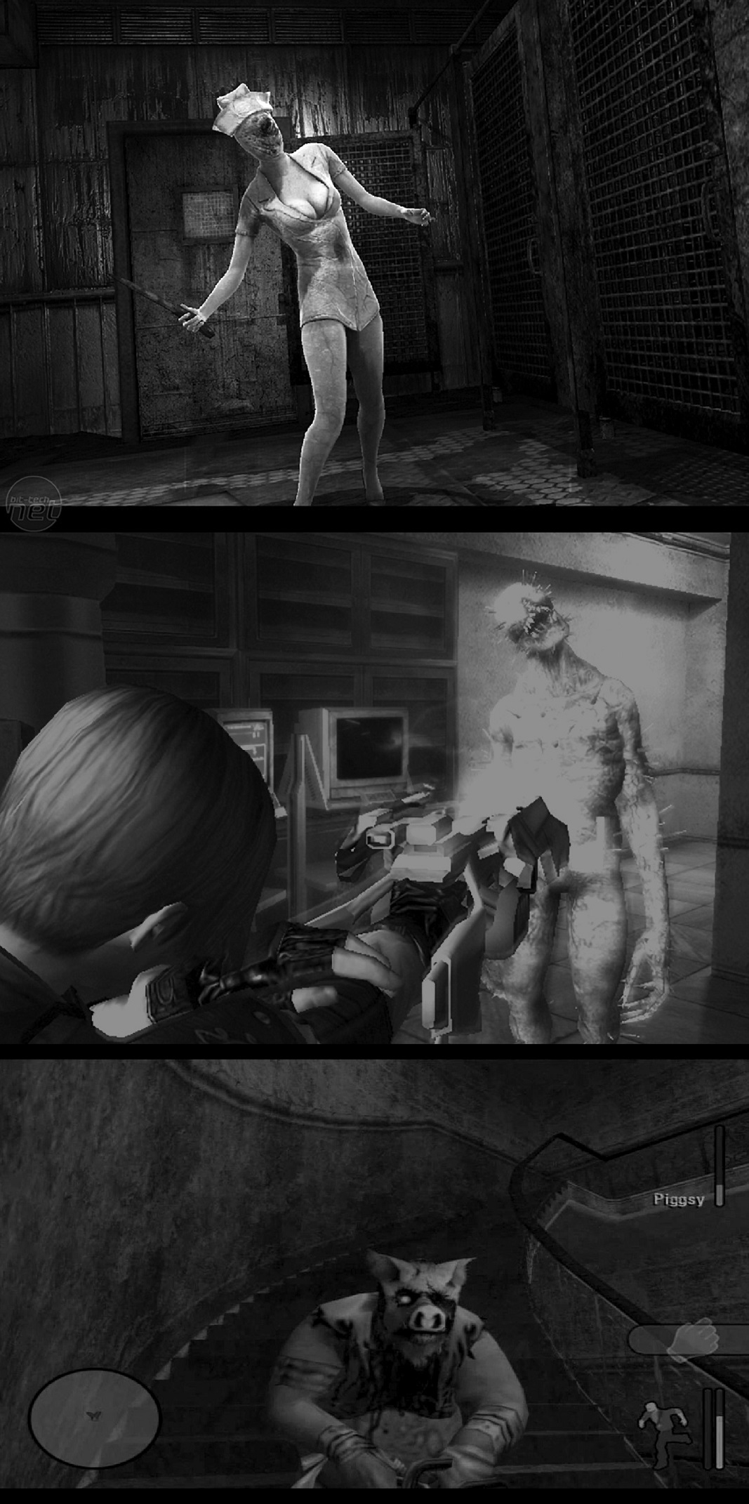 Nurse - Silent Hill              :                Iron maiden - Resident Evil 4             :                Piggsy 2-Manhunt 