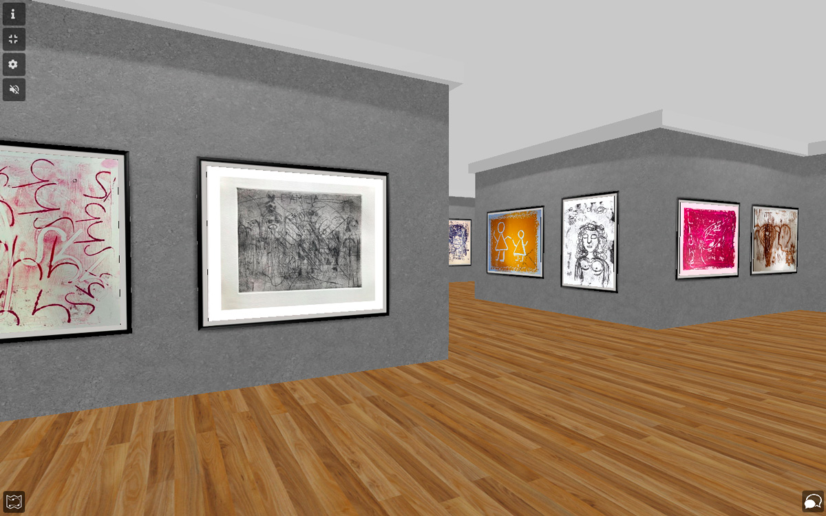 Exposición virtual “Entre visiones y afectos feministas” (2021).