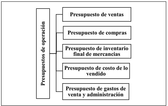 Presupuestos de operación para una actividad comercial