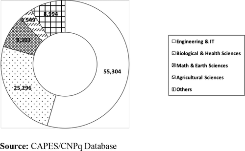 Science without Borders scholarships – main
fields considered (2011-2014)