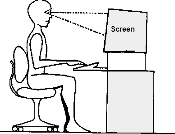 ¿Cómo calcula el DynVA test la velocidad del estímulo en la
							retina? Primero, el software determina la velocidad del estímulo en la
							pantalla, de acuerdo con la siguiente fórmula: Velocidad (en m/s) =
							Frame rate (in Hz; frames/s) * Dot_pixel (in m) * Step (in pixels).
							Donde Frame rate es la tasa temporal de refresco de la pantalla. Dot
							pixel es el tamaño del pixel. Step se refiere al tamaño del
							desplazamiento (espacio recorrido) que el móvil avanza en cada frame.
							Segundo, para calcular con qué velocidad el estímulo se movió a través
							de la retina (con el fin de obtener la velocidad en grados de ángulo
							visual), dos factores deben ser tenidos en cuenta: (1) la velocidad del
							móvil en la pantalla, expresada en metros por segundo, y (2) la
							distancia de visualización (por lo general m): Velocidad en retina = arc
							tan (Velocidad en pantalla / distancia de visualización). Por ejemplo,
							dada una velocidad del móvil en la pantalla de 0.420 m/s y una distancia
							de visualización de 2 m, la velocidad sería 11,86 º / s de ángulo
							visual. La AVD se expresa entonces como el más pequeño detalle que el
							observador es capaz de percibir a esa velocidad.