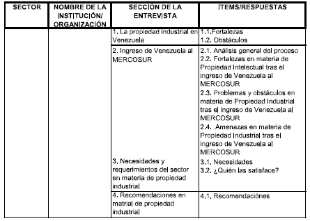 Modelo para el procesamiento de las entrevistas