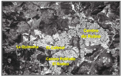 Vista de
laciudad de Rubio, capital del municipio Junín del
estado Táchira