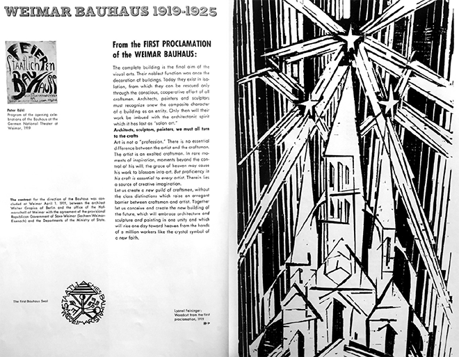 Weimar Bauhaus 1919-1925. 