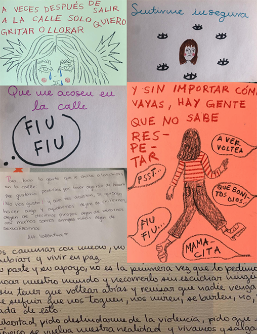 Algunos resultados Caminar desde casa en relacin al acoso