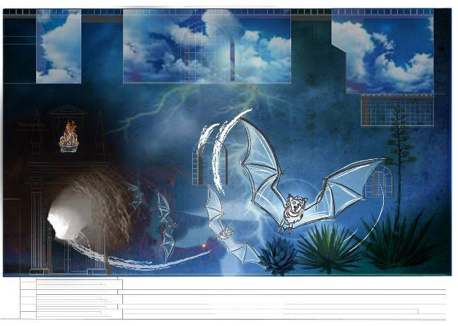 Cuadro 15, la transformacin del murcilago y el rayo.