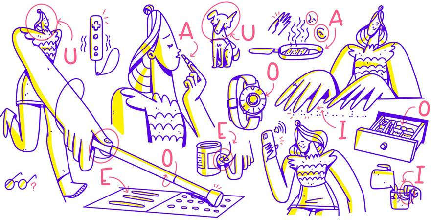 Ilustracin para ejemplificar el proceso de observacin con el marco AEIOU.