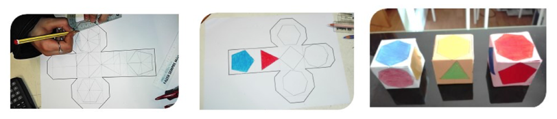 Figura 3. Construção de dados com figuras geométricas