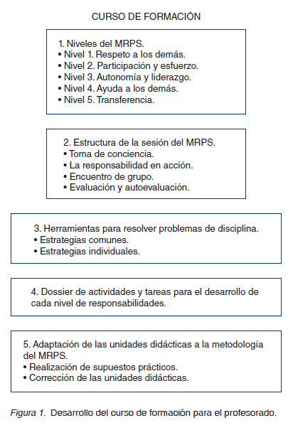 Desarrollo del curso de formación para el profesorado