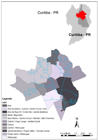 Localização da área de estudo