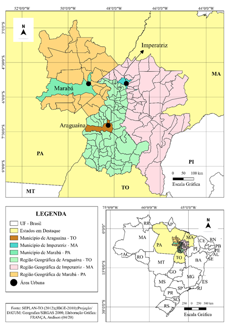 rea de influncia de Araguana, Imperatriz e Marab