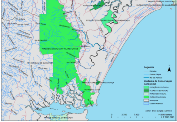 Territorial Delimitation of the Pombas River Basin and Conservation Units (CU�s)