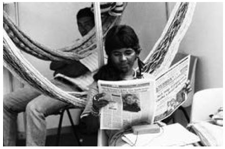 Confer&ecirc;ncia das Na&ccedil;&otilde;es Unidas para o Meio Ambiente e Desenvolvimento, Tenda da Comiss&atilde;o Ind&iacute;gena Internacional, Rio de Janeiro, 1992