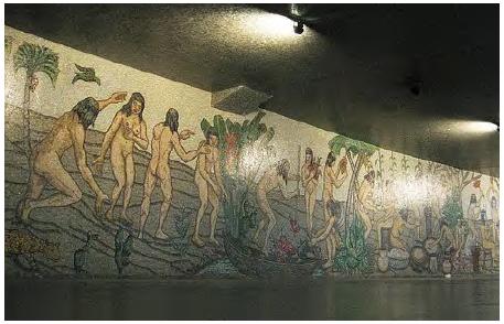 Mural de Amalivaca, Centro Simón Bolívar, Caracas, Venezuela