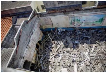 Imagem aérea dos fundos do CCRG