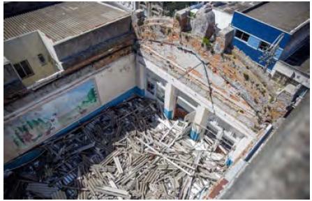 Imagem aérea da frente do CCRG