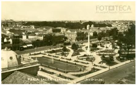 Praça Telles, atual praça Xavier Ferreira