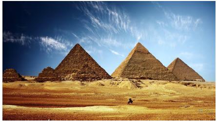 Piramides de Giza, Conjunto funerario, Menfis, Egipto, 3000 a. C.