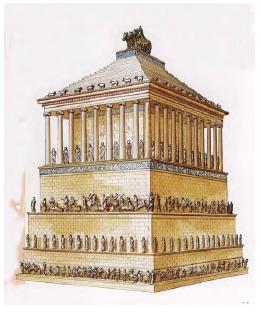 Mausoleo de Halicarnaso, Turquía, Siglo IV a. C.
