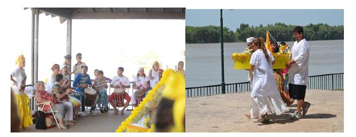 Altar y entrega de barcas. Campana, 8/12/169