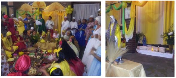 Los altares de Oshun. Agradecimientos y mezclas. Zárate, 8/12/15.