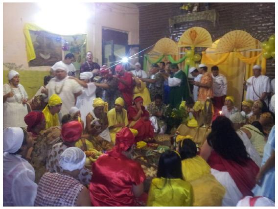 Los altares de Oshun. Agradecimientos y mezclas. Zárate, 8/12/15. 