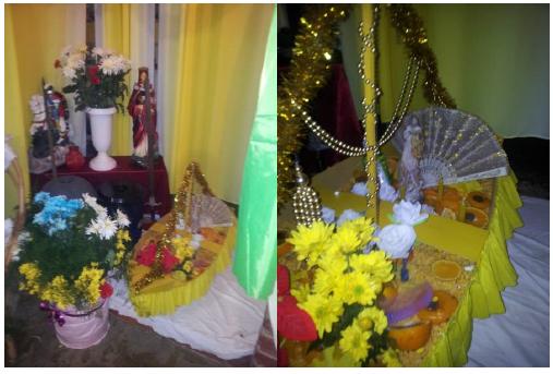 Los altares de Oshun. Agradecimientos y mezclas. Zárate, 8/12/15.