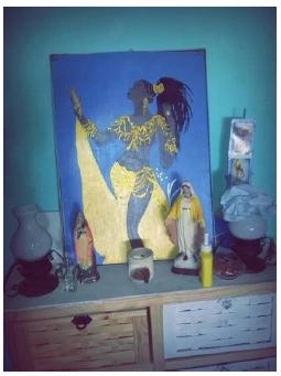 Altar de Oshun. Zárate, 8/12/15. 