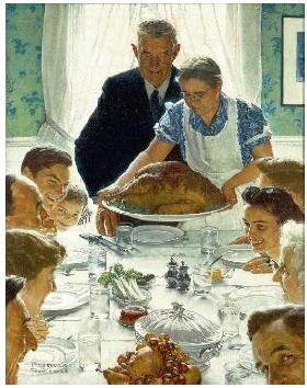 Norman Rockweel - Freedon from want (1943)