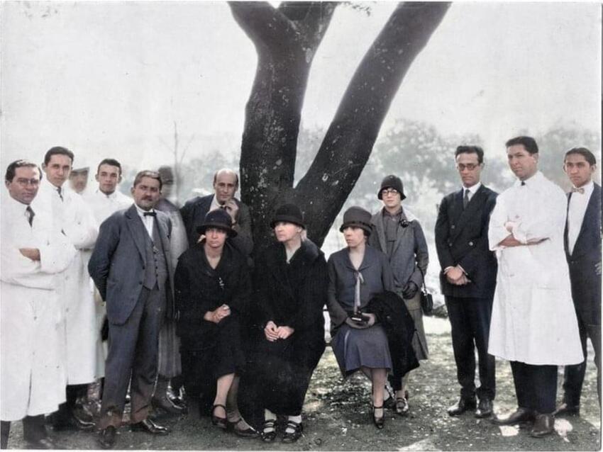 Visita de Marie Curie ao Instituto Radium de Belo Horizonte, em 1926.