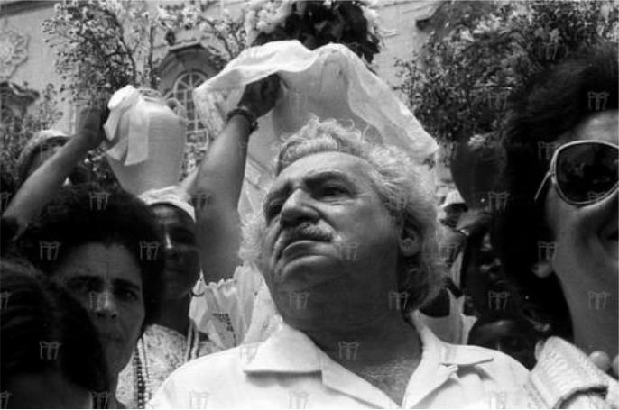 Jorge Amado (1912-2001) na Lavagem do Bonfim.