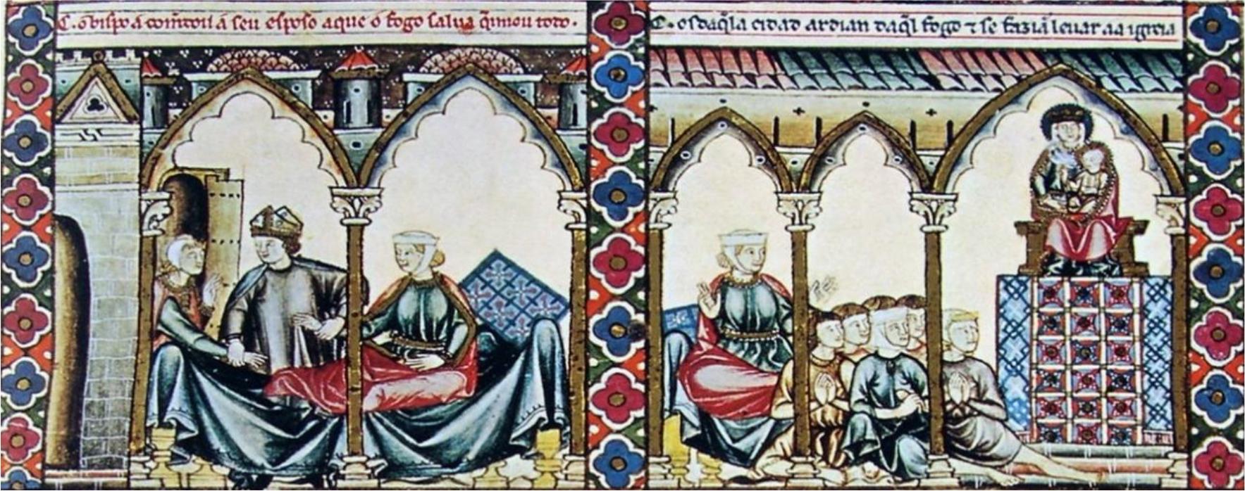 Cantiga 105, vinhetas 7 e 8.