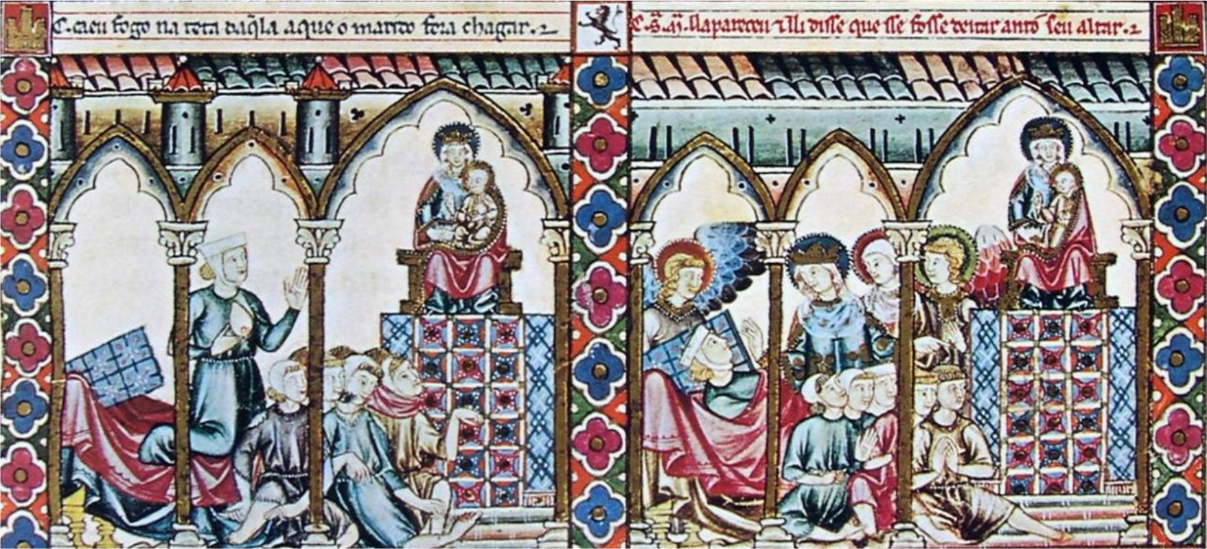 Cantiga 105, vinhetas 9 e 10.