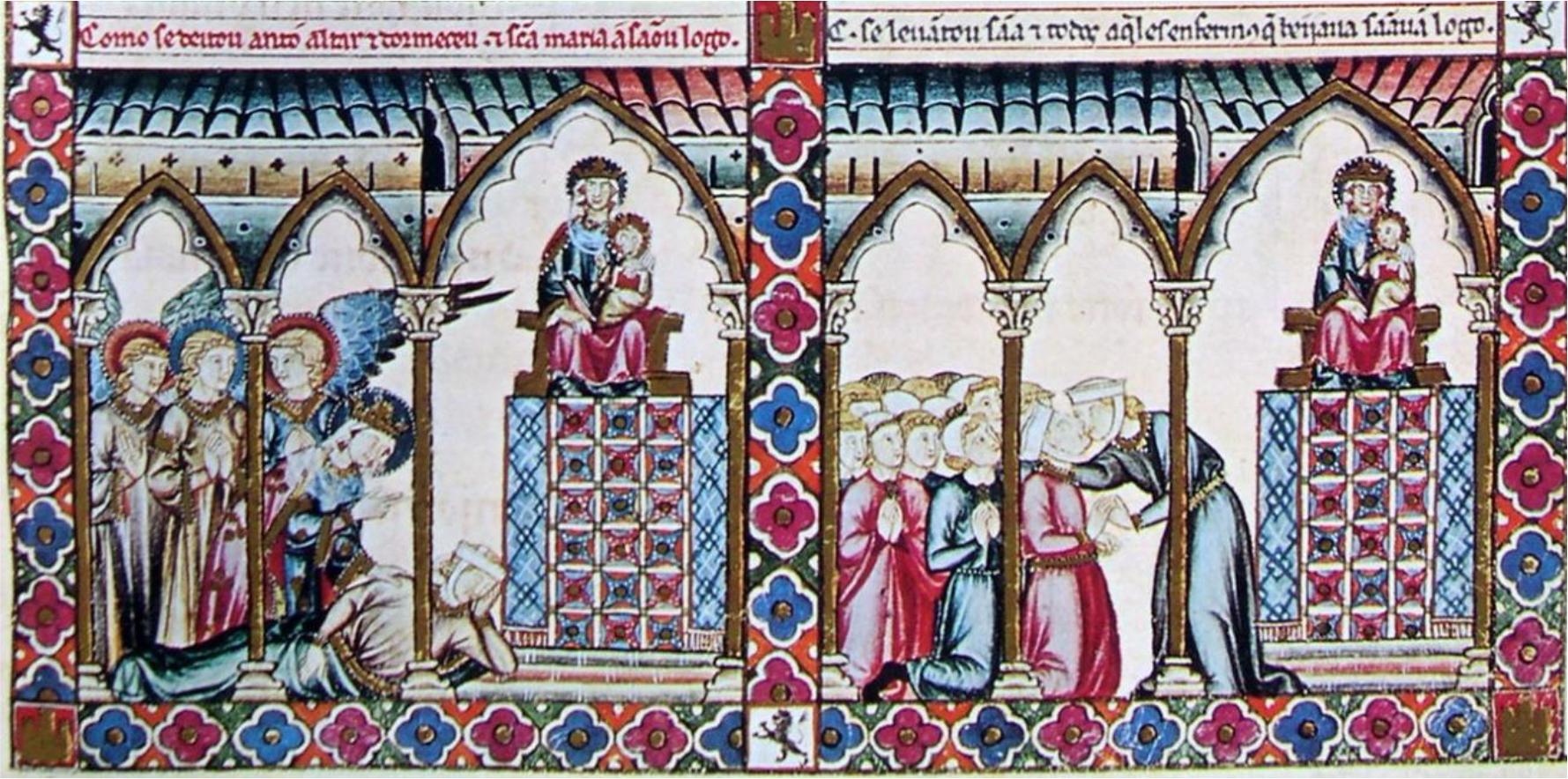 Cantiga 105, vinhetas 11 e 12.