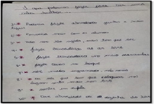 O que fazer para ser uma sala
melhor...