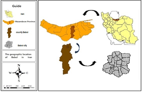 Figure 1- Location of the studied area