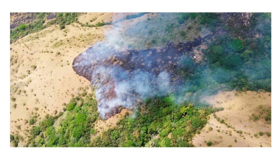 Figura 11 – Incendio en las reas anexas del Parque Nacional Rincn de la Vieja