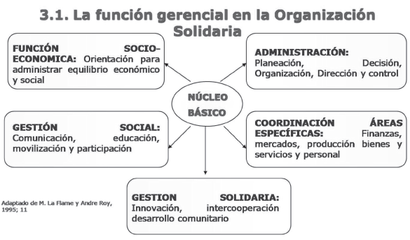 La
funci&oacute;n gerencial en la organizaci&oacute;n solidaria