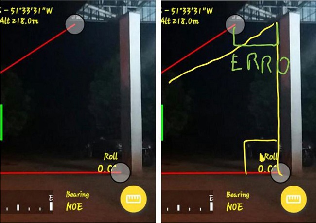 &ndash; Imagem &agrave; esquerda &eacute; a imagem enviada pelos estudantes e &agrave; direita &eacute; a devolutiva dada pelo professor orientador das atividades