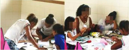 Cenas da aula da professora Hipotenusa