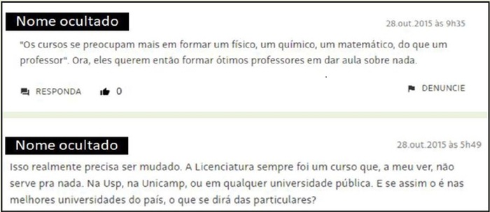 - Caixa de coment&aacute;rios da reportagem