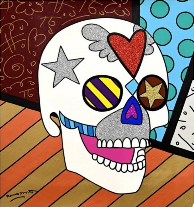BRITTO. Rock Star, sem ano. Acr�lico e caneta �leo sobre tela 91,44 x
							91,44 cm