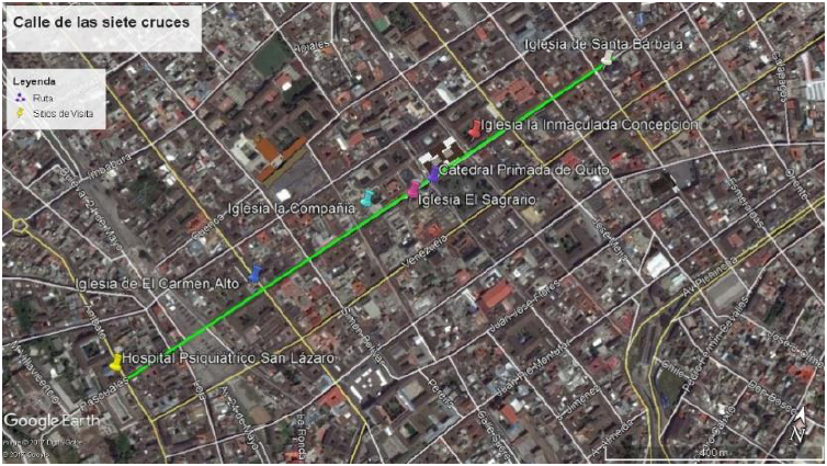 Puntos de visita &ndash; Calle de las siete cruces