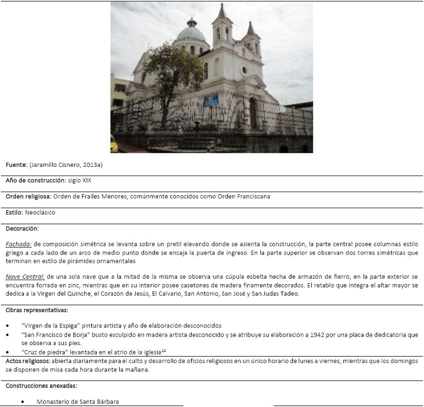 Iglesia
de Santa B&aacute;rbara
								15