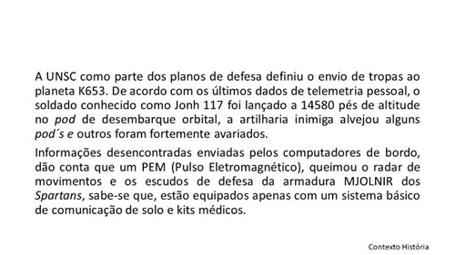 Contexto da História - Parte III